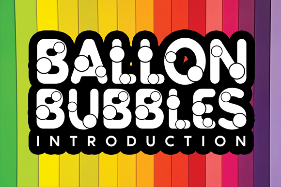Ballon Bubbles Font for Business Branding