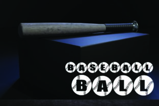Baseball Ball Font for Business Branding