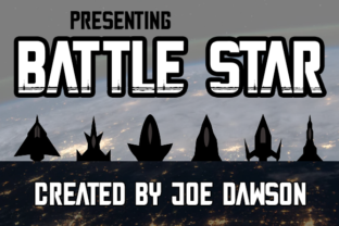 Battle Star Font for Creative Projects