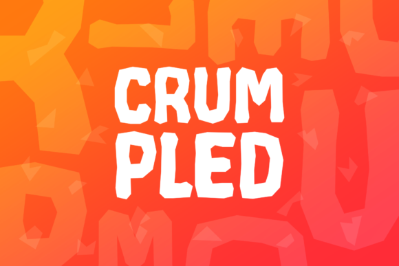 Crumpled Font: Bold Display for Creative Brands
