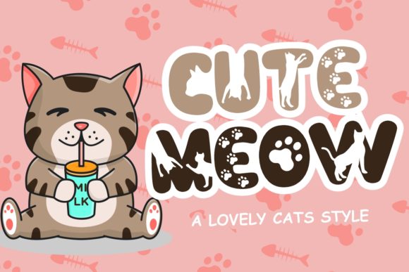 Cute Meow Font for Creative Brands