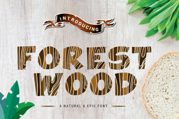 Forest Wood Font for Business Branding