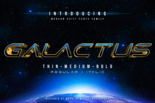 Galactus: A Futuristic Font for Editorial Design