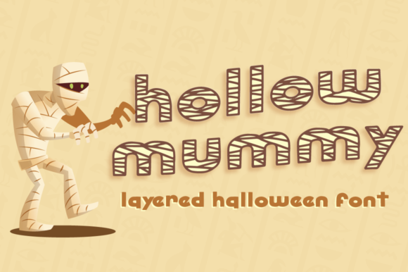 Hollow Mummy: A Display Font for Creative Branding and Bold Typography