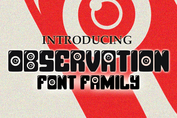 Observation Font for Creative Projects