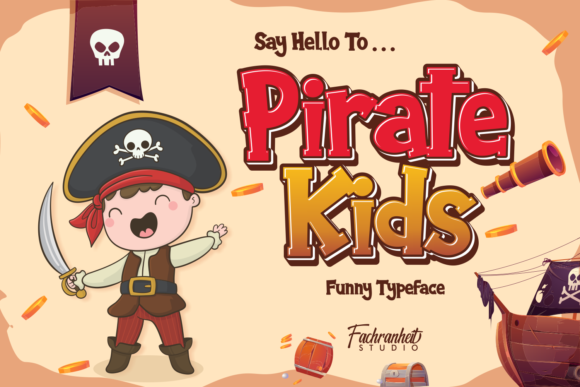 Pirate Kids Font for Creative Campaigns