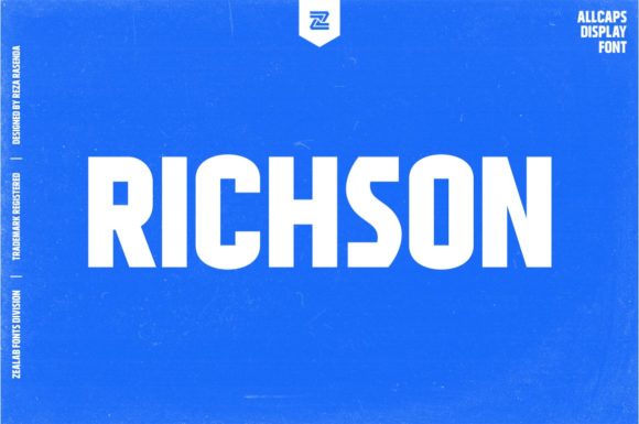 Richson Font for Editorial Design
