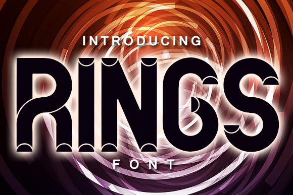 Rings Font for Business Branding