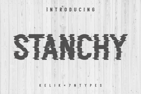 Stanchy: A Quirky Display Font for Creative Makers
