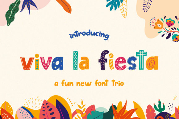 Viva La Fiesta: A Joyful Display Font for Creative Designs