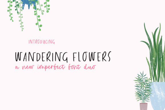 Wandering Flowers Font: A Display Typeface for Creative Projects